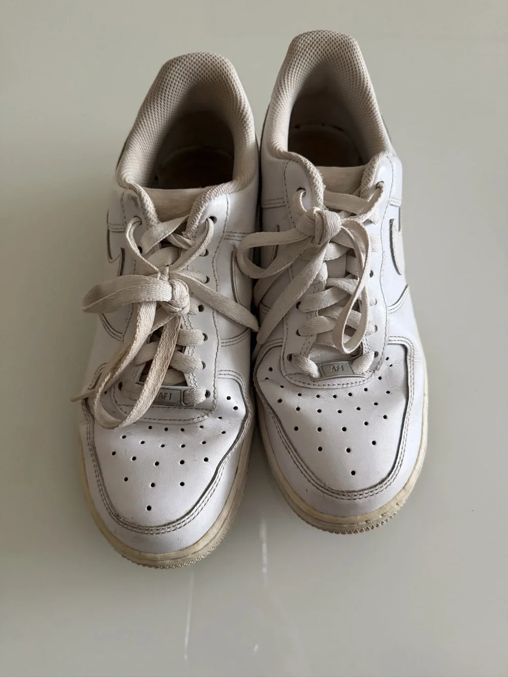 Nike Men's White Leather Sneakers